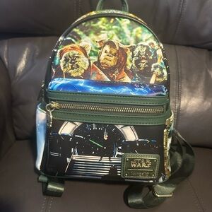 Loungefly Star Wars Ewok Backpack - Green and Black